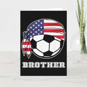 Proud Mens Bro Of Player Fans Ndana Flag Soccer Br Card