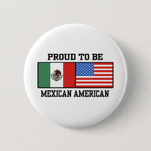 Proud Mexican American 6 Cm Round Badge