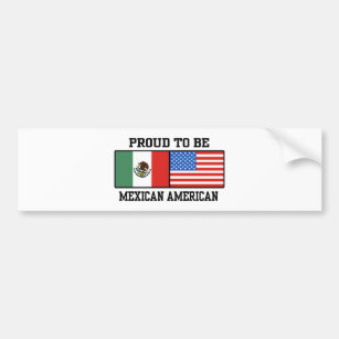 Proud Mexican American Bumper Sticker