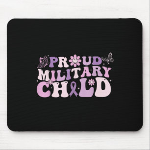 Proud Military Child Purple Up For Military Kids T Mouse Pad