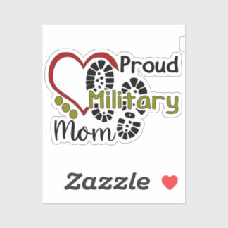 Proud Military Mum Sticker