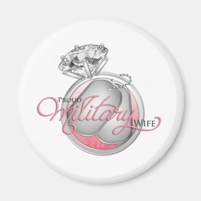 Proud Military Wife Magnet (Front)