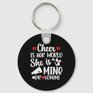 Proud Mimi Cheer Mimi Grandma Mimi Of A Cheerleade Key Ring