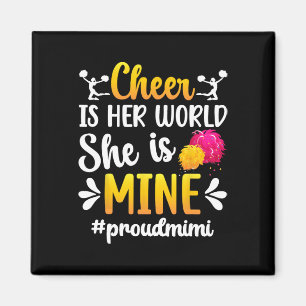 Proud Mimi Cheer Mimi Grandma Mimi Of A Cheerleade Magnet