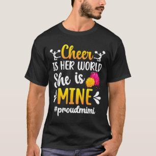 Proud Mimi Cheer Mimi Grandma Mimi Of A Cheerleade T-Shirt