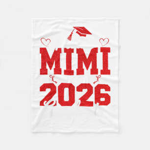 Proud Mimi of A 2026 Graduate Senior 2026 Family Fleece Blanket