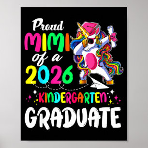 Proud mimi of a class of 2026 pre-k graduate poster