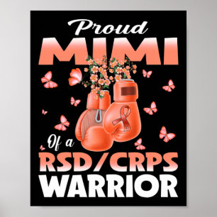 Proud Mimi Of A Rsd Crps Warrior Awareness Boxing Poster