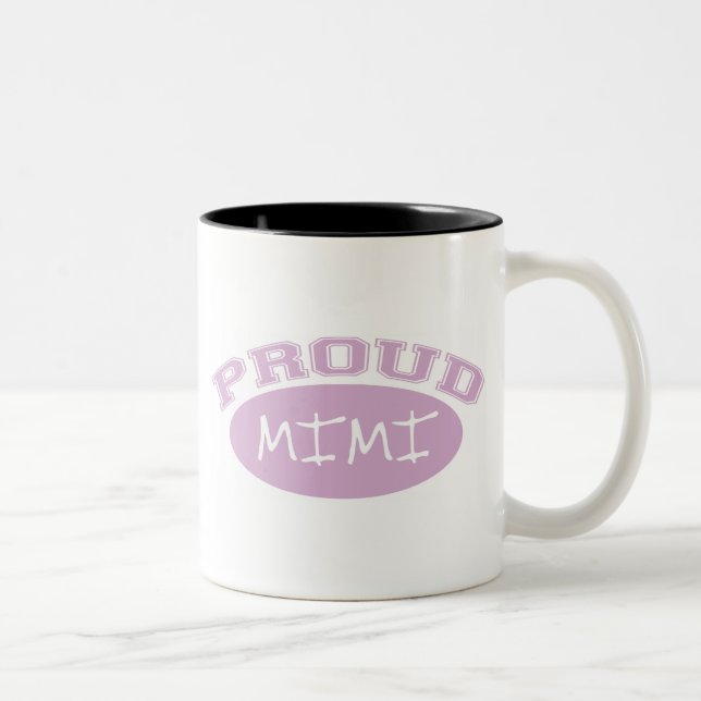 Proud Mimi (Pink) Two-Tone Coffee Mug (Right)
