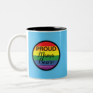 Proud Mom Mug in Light Blue