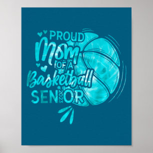 Proud mom of a basketball senior 2023 t shirt poster