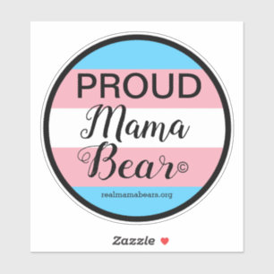 Proud Mom Pink and Blue Vinyl Sticker