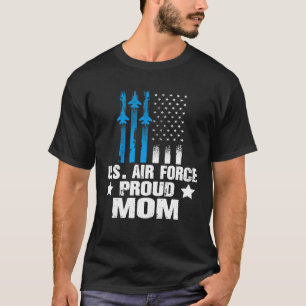 Proud Mom US Airforce Military Veterans Family Mat T-Shirt