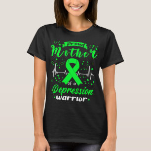 Proud Mother DEPRESSION Warrior T-Shirt