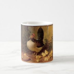 Proud Mother Hen and Her Chicks (Baby Chickens) Coffee Mug