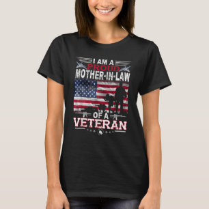 Proud Mother-in-law Veteran Patriotic Veterans Day T-Shirt