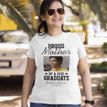 Proud Mother of a 2024 Graduate T-Shirt<br><div class="desc">Beaming with pride of the success of your childs achievements! Then show them how proud you are with these personalised graduation ceremony t-shirts featuring a photograph of your kid,  the text "proud mother of a 2024 graduate",  their name,  and high school/college.</div>