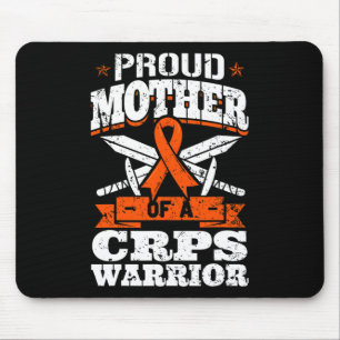 Proud Mother Of A Crps Warrior Rsd Awareness Ribbo Mouse Pad