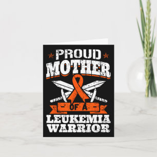 Proud Mother Of A Leukaemia Warrior Mum Awareness Card