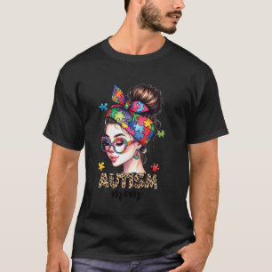 Proud Mother Of Autistic Son Daughter Autism Aware T-Shirt