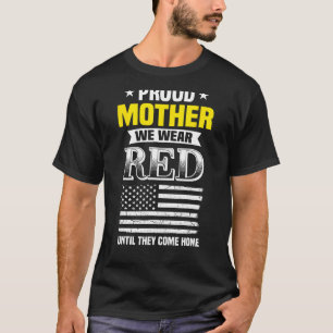 Proud Mother Of Deployed Son Red Friday Family T-Shirt