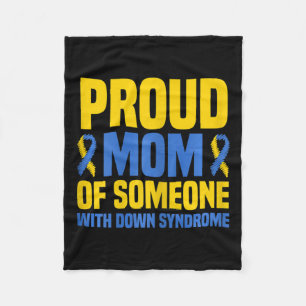 Proud Mother World Down Syndrome Mum Fleece Blanket