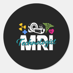 Proud Mri Tech Mri Technologist Classic Round Sticker