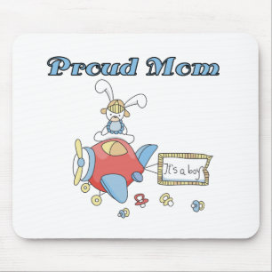 Proud Mum-Aeroplane It's a Boy tshirts and gifts Mouse Pad