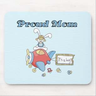 Proud Mum-Aeroplane It's a Boy tshirts and gifts Mouse Pad