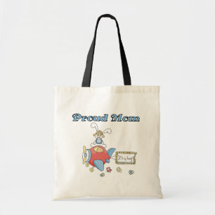 Proud Mum-Aeroplane It's a Boy tshirts and gifts Tote Bag
