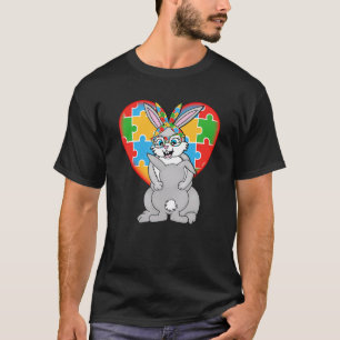 Proud Mum Autism Awareness Cute Bunny Mama Baby T-Shirt