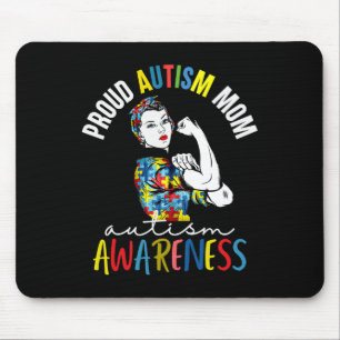 Proud Mum Autism Awareness Family Matching Gifts Mouse Pad