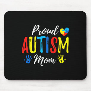 Proud Mum Autism Awareness Family Matching Mouse Pad