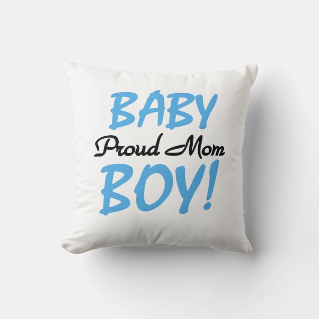 Proud Mum Baby Boy Gifts Cushion (Front)