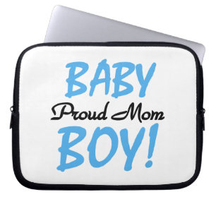 Proud Mum Baby Boy Gifts Laptop Sleeve