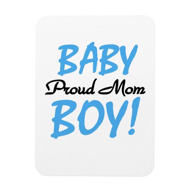 Proud Mum Baby Boy Gifts Magnet (Vertical)