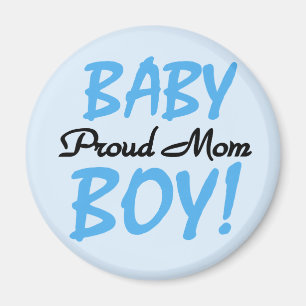 Proud Mum Baby Boy Tshirts and Gifts Magnet