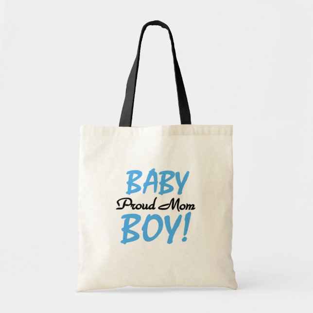 Proud Mum Baby Boy Tshirts and Gifts Tote Bag (Front)