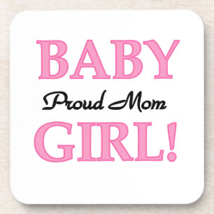 Proud Mum Baby Girl Gifts Coaster