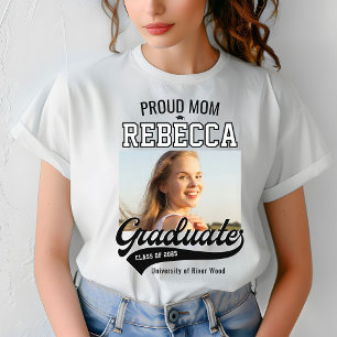 Proud Mum Class of 2025 Graduate Parent Custom T-Shirt