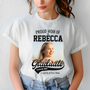 Proud Mum Class of 2025 Graduate Parent Custom T-Shirt