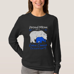 Proud Mum Colon Cancer Warrior T-Shirt