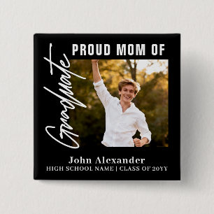 Proud Mum Graduate Photo Graduation 15 Cm Square Badge