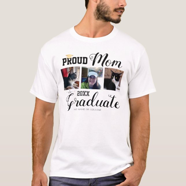 Proud Mum Graduation Shirt White (Front)