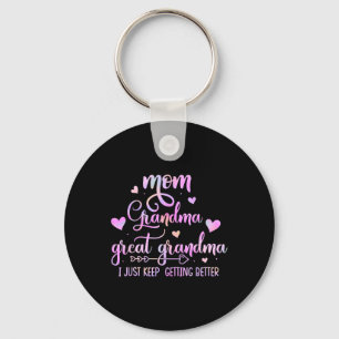 Proud Mum Grandma Great Grandma I Just Keep Gettin Key Ring