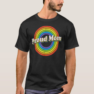 Proud Mum Lgbt Flag Lgbtq Lesbian Gay Bisexual Pri T-Shirt