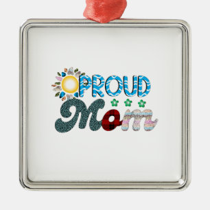 Proud Mum Metal Ornament