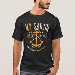 Proud Mum Navy Family Proud Navy Mother For Moms O T-Shirt