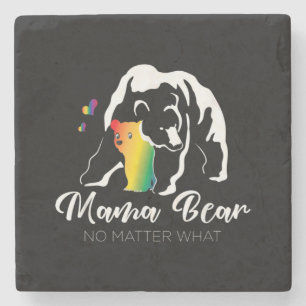 Proud Mum No Matter What LGBTQ LGBT Mum Pride Mama Stone Coaster