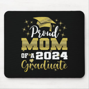 Proud Mum Of 2024 Graduate Awesome Family College Mouse Pad